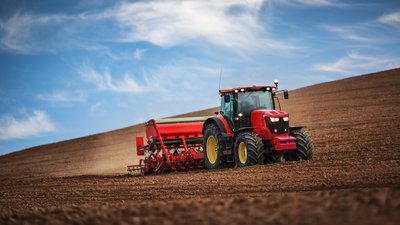 Tractor in a field